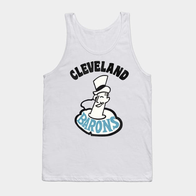 Retro Defunct Cleveland Barons Hockey Team Tank Top by darklordpug